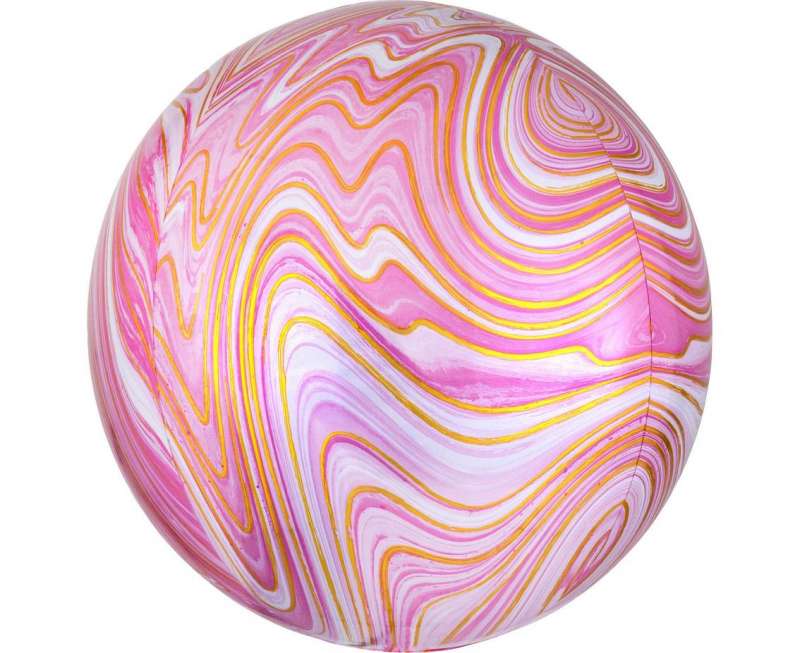 Folijas balons 15 Krāsu bumba, rozā