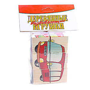 Puzles- kubi 6 el. - Transports