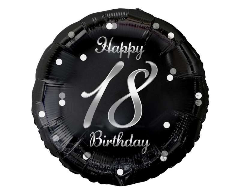 Фольгированный шар 18 B&C Happy 18 Birthday