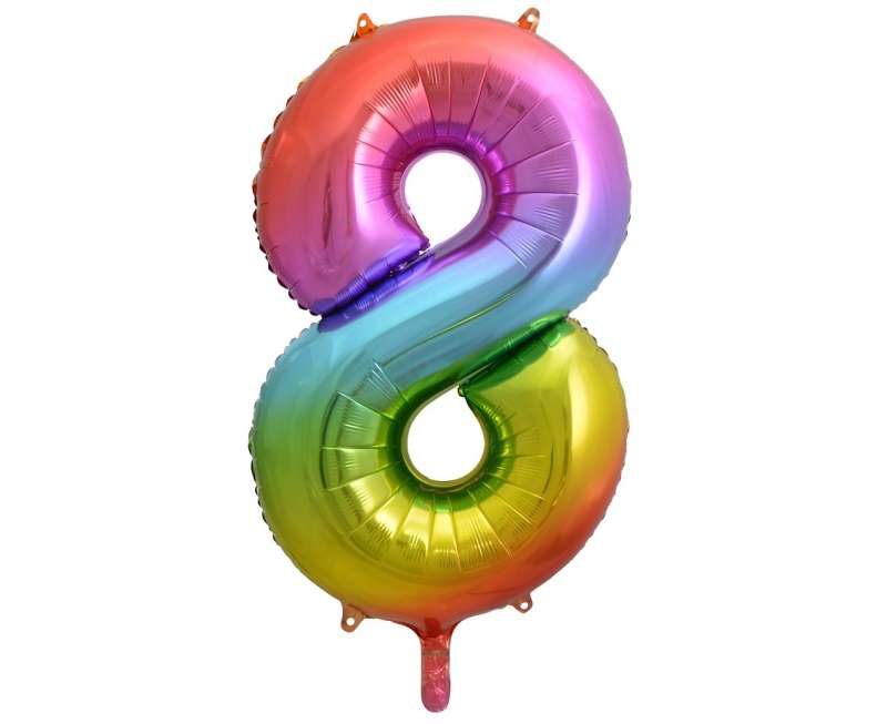 Folijas balons 33/85cm 8 B&C Varavīksne