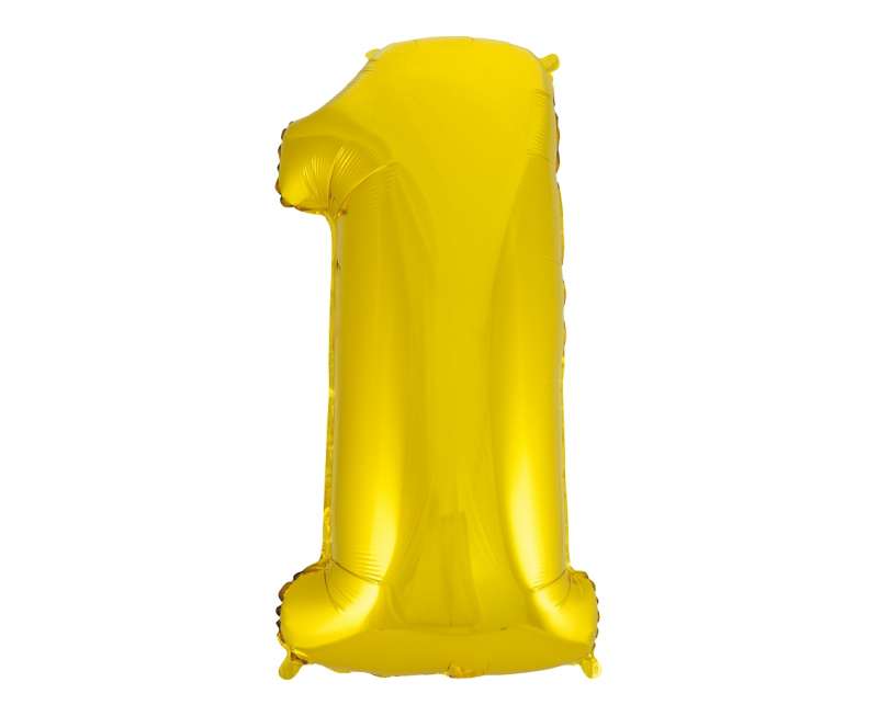 Folijas balons 45/92cm, zelta, 1 B&C