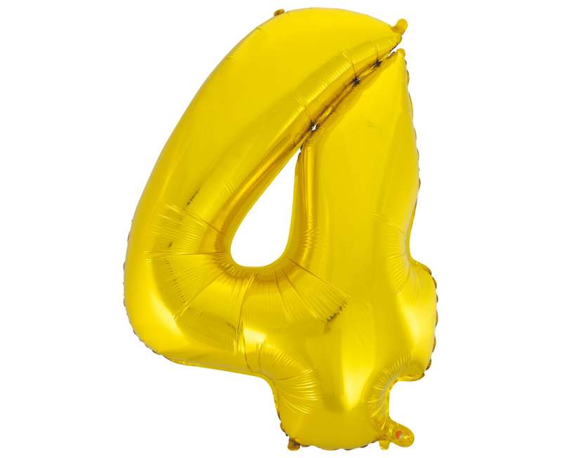 Folijas balons 45/92cm, zelta, 4 B&C