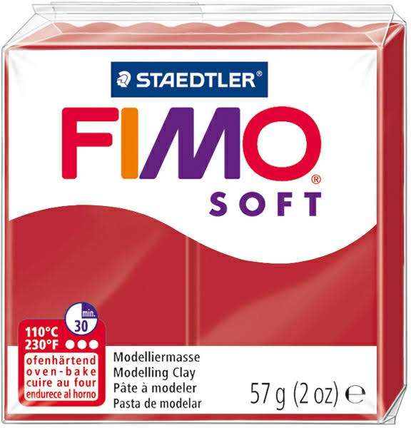 Полимерная глина FIMO, 57 г, рождественский красный 