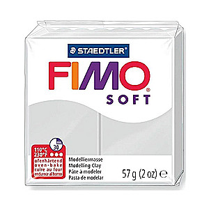 Polimēru māla FIMO, 57 g, pelēka