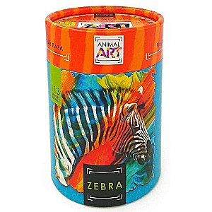 Figurālais koka puzle ANIMAL ART Zebra 113 gab. 