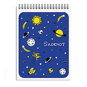 Bloknoti, A6, 102x139 mm, 80 l, GALAKTIKA