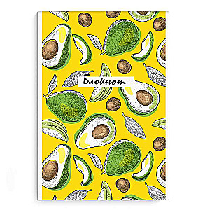 Bloknot, A5, 40 l, AVOKADO