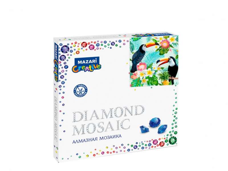 Dimanta mozaīka 30x30 cm (rāmis 28.8x28.8 cm) TUKANI
