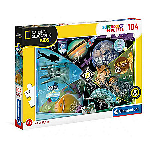 Puzle 104 CLEMENTONI National Geo Kids