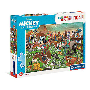 Puzle 104 MAXI CLEMENTONI Mickey un draugi