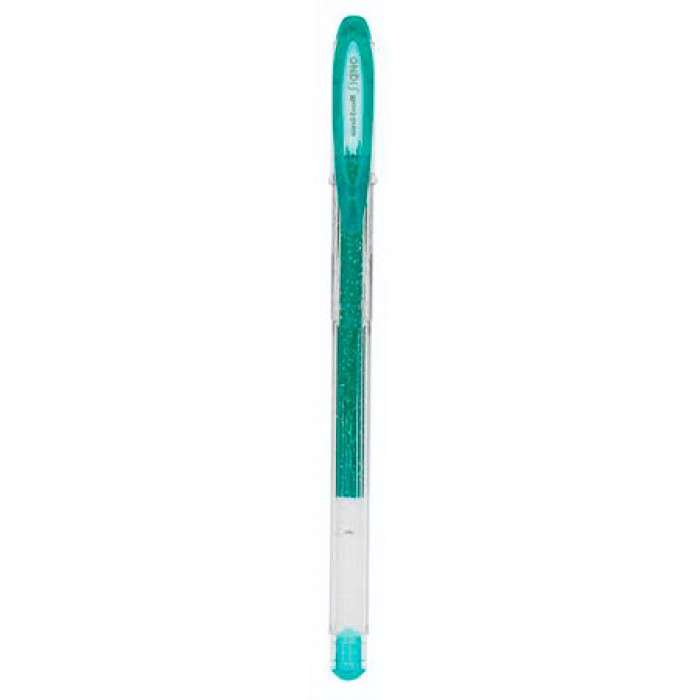 Ручка гелевая зеленая UNI UM-120SP (1.0) 