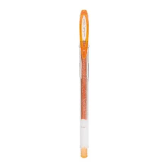 Ручка гелевая оранжевая роликоваяUNI UM-120SP (1.0) 