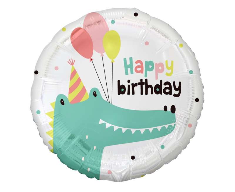 Folijas balons 18 Little Crocodile (Apsveicu dzimšanas dienā)