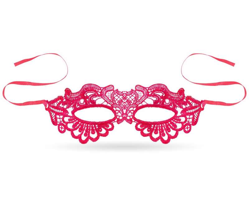 Кружевная маска Розовая леди 
