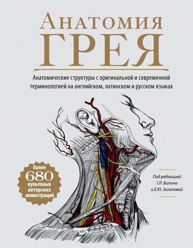 Anatomija Greja. Anatomiskās struktūras ar oriģinālo un mūsdienu terminoloģiju angļu, latīņu un krievu valodās