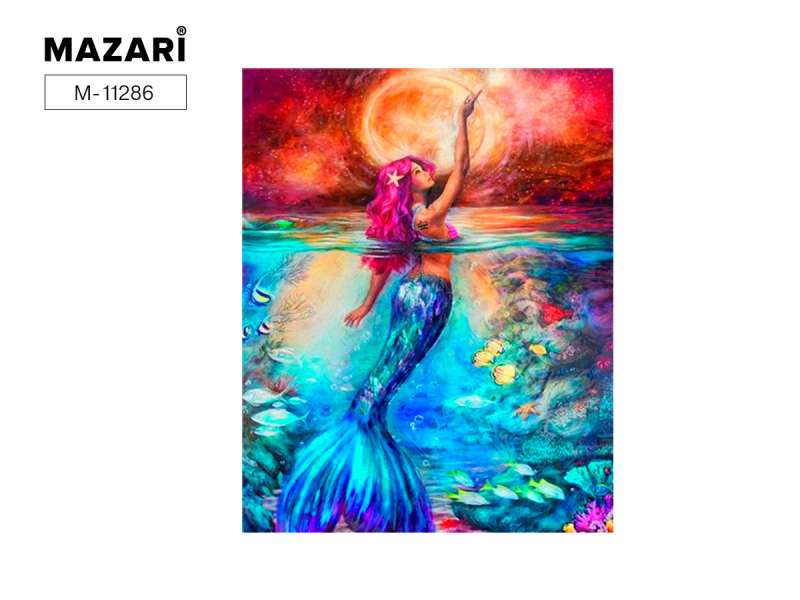 Dimanta mozaīka RUSALKA, 40x50 cm