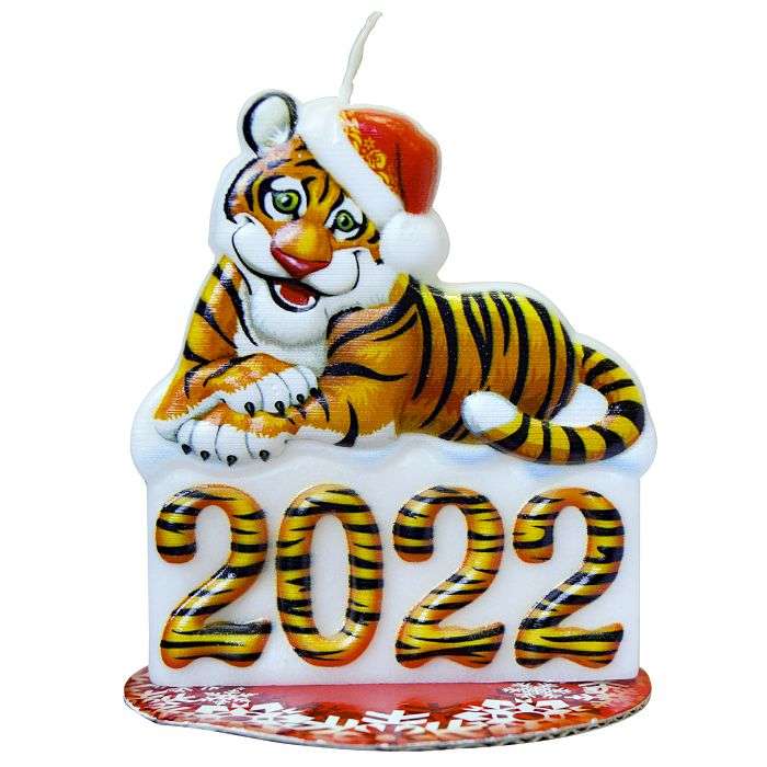 Svece bareljefs tīģeris 2022