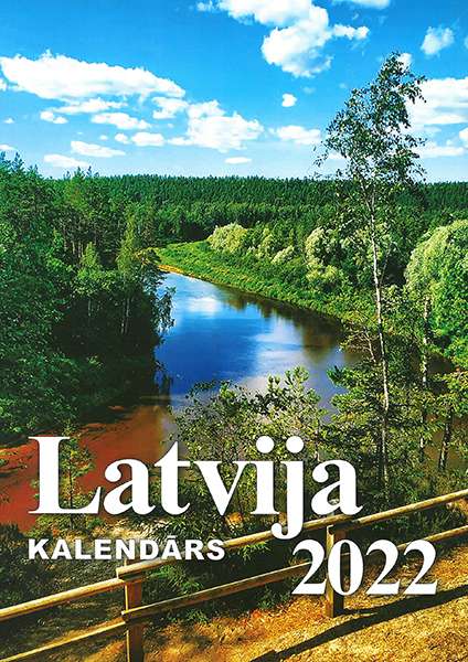 Настенный календарь 2022 A4 Латвия (LV)