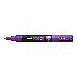 Ūdens bāzes marķieris POSCA PC-1M, violets, 0.7 mm, lodveida uzgalis