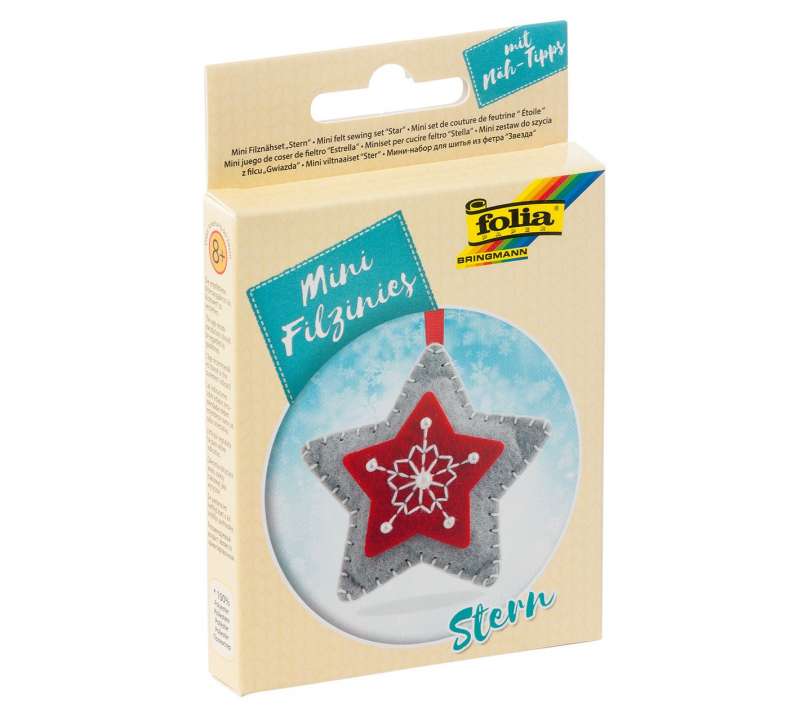 Мини набор для шитья из фетра 9x8см FOLIA STAR