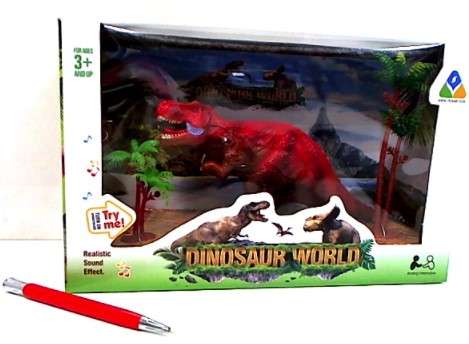 Игрушечный динозавр со звуком и светом DINOSAUR WORLD
