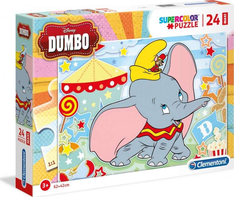 Puzle CLEMENTONI Maxi Dumbo 24 detaļas