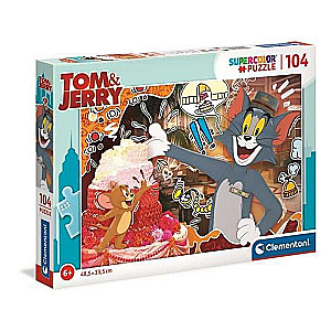 Puzle 104 CLEMENTONI Tom un Džerijs