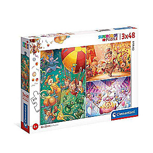 Puzle CLEMENTONI Circus 3x48gab