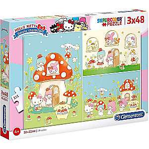 Puzle CLEMENTONI Hello Kitty 3x48gab