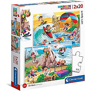 Puzle 2x20 CLEMENTONI Let's Sport