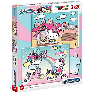 Puzle CLEMENTONI Hello Kitty 2x20 detaļas