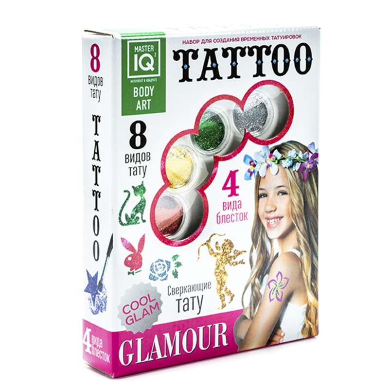Набор для временных татуировок GLAMOUR 