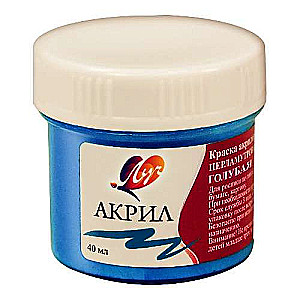 Akrila krāsa 40 ml zila perlamutra