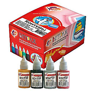 Krāsa stiklam kontūri Vitražā dažādībā, 20 ml