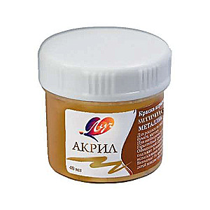 Akrila krāsa metālisks 40 ml antīks zelts