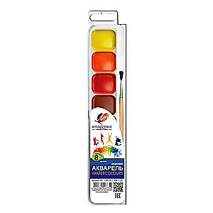 Akvarelis Klasika 8 krāsas ar otu