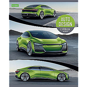 48 lapu burtnīca A5 rūtiņa AUTODESIGN
