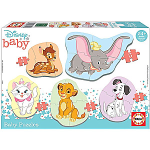 Puzzle EDUCA Disney dzīvnieki, 5gab (2x3, 2x4, 1x5)