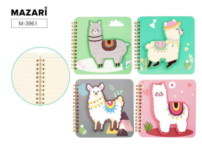 Bloknotu HAPPY LAMA 14 x 14 cm, 40 l.