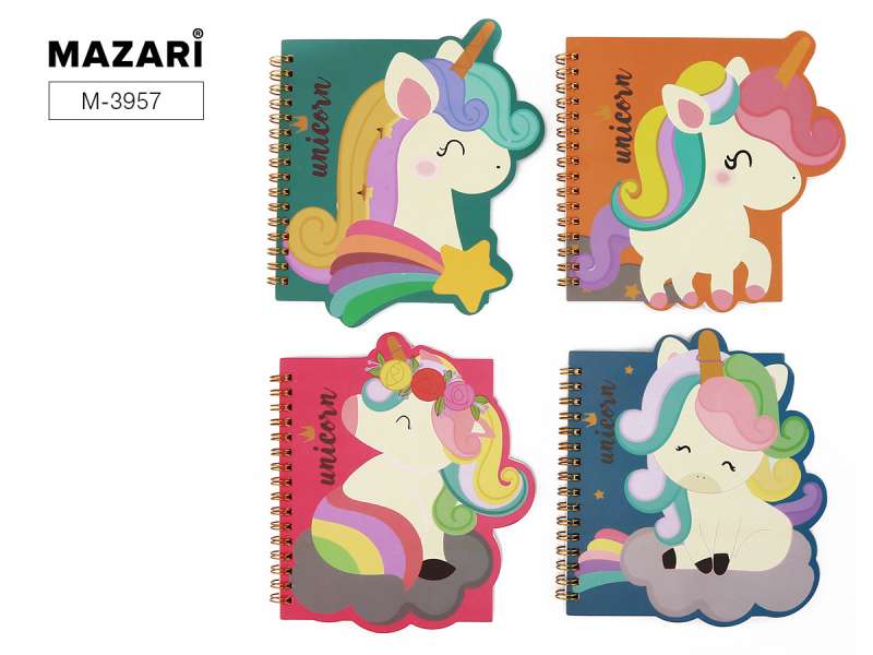 Bloknotu UNICORN 16 x 17 cm, 50 l.