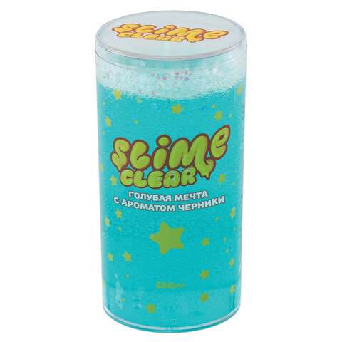 Rotaļlieta ТМ Slime Clear-slime Zils sapnis ar melleņu aromātu, 250 ml.