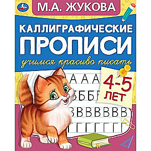 Kalligrafiskās rakstīšanas grāmatas. Gatavojam roku rakstīšanai. 4-5 gadi