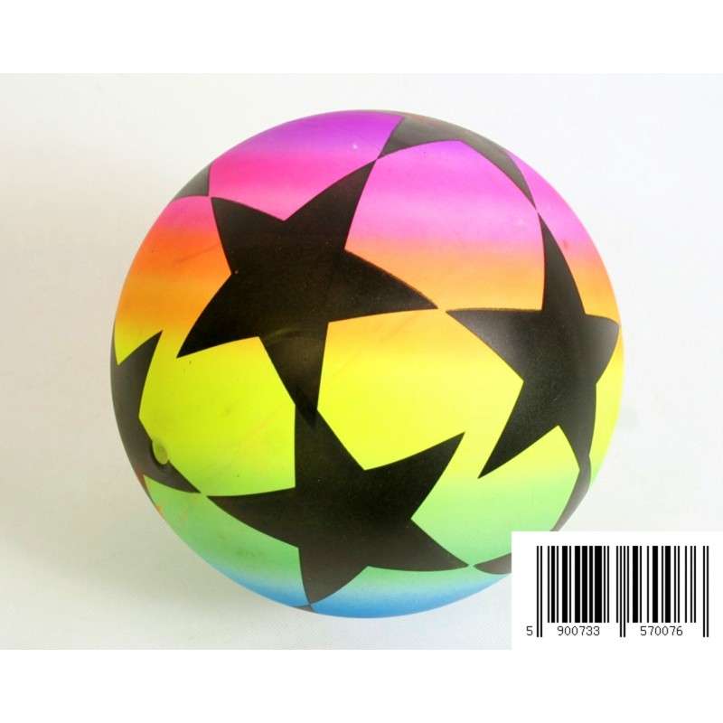 Мяч со звездами, цветной 