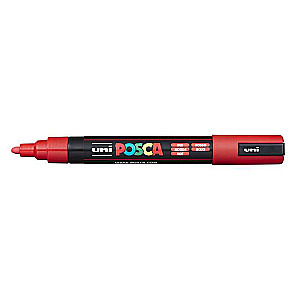 Ūdens bāzes marķieris UNI Posca PC-5M sarkans