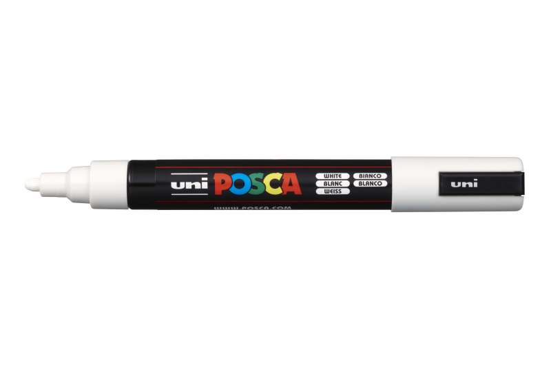 Ūdens bāzes marķieris UNI Posca PC-5M balts