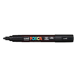Ūdens bāzes marķieris UNI Posca PC-5M melns