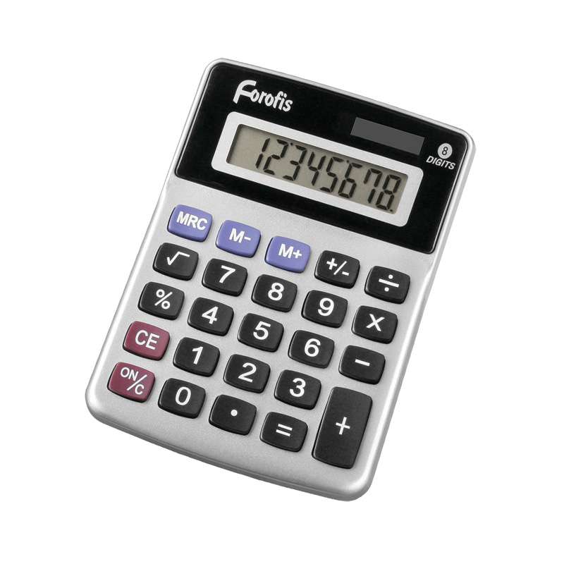 Kalkulators 8-zim. 116x85x25mm FOROFIS