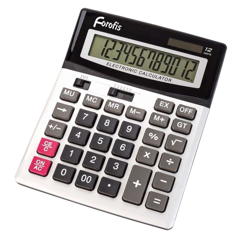 Kalkulators 12-zim. 210x155x20mm FOROFIS