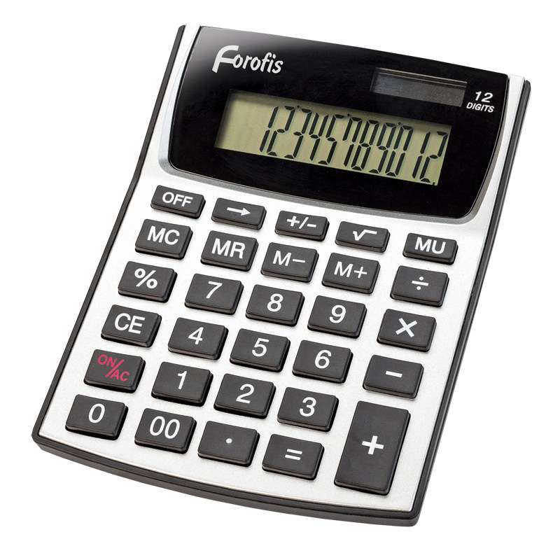 Kalkulators 12-zim. 150x144x20mm FOROFIS