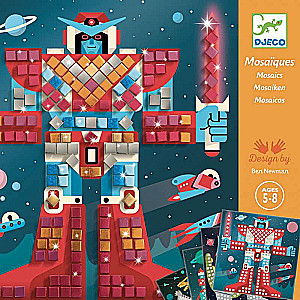 Mozaīka Robots Cīņa kosmosā, 4 gab.